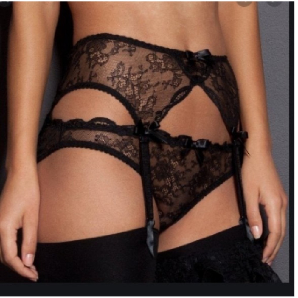 Agent Provocateur Love Suspender Black Size 2